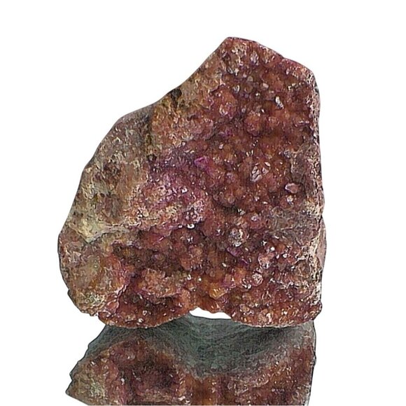 Raw Vanadinite Red-Orange Crystal Specimen In Matrix - Picture 1 of 7